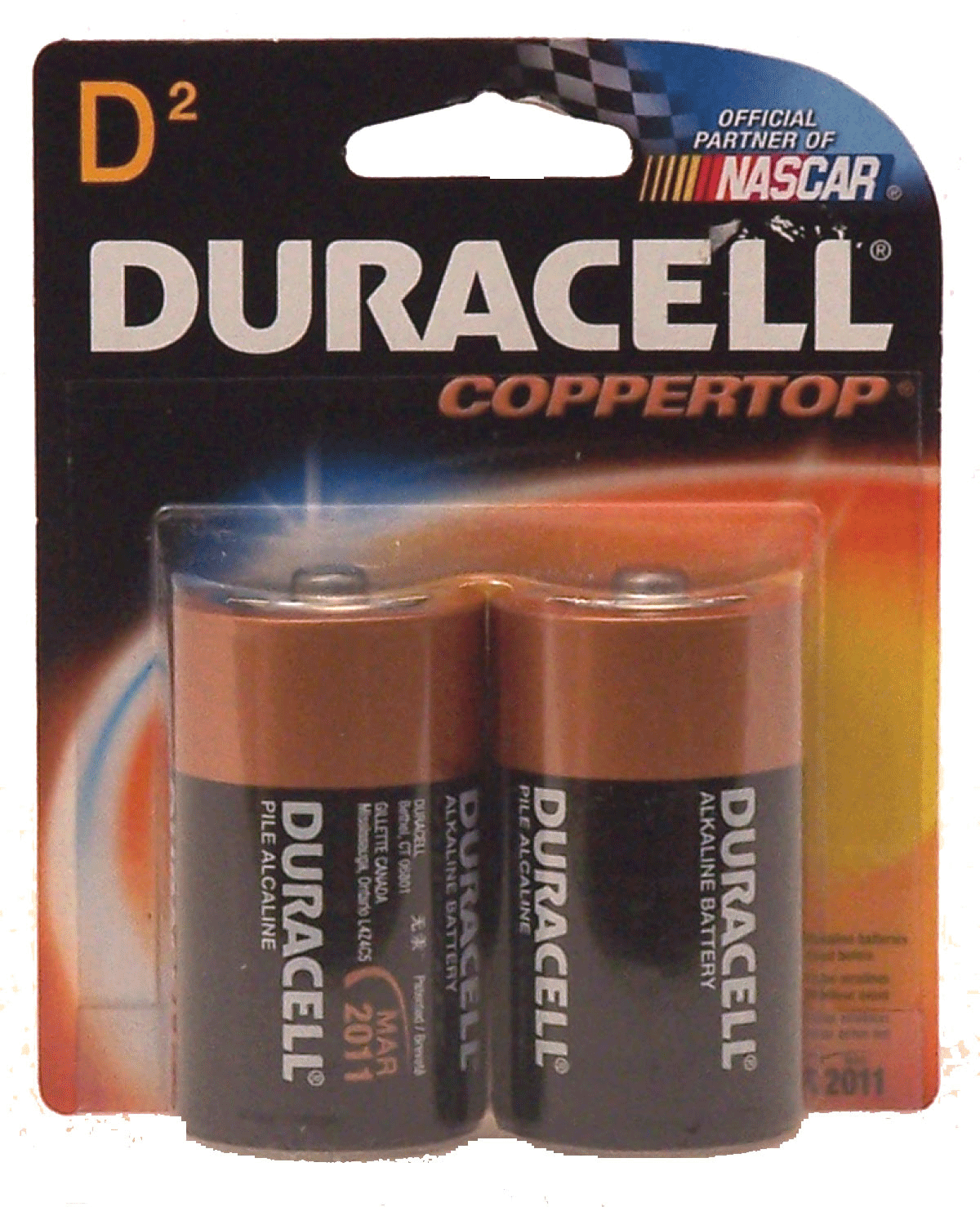 Duracell Coppertop d long lasting power battery carded Full-Size Picture